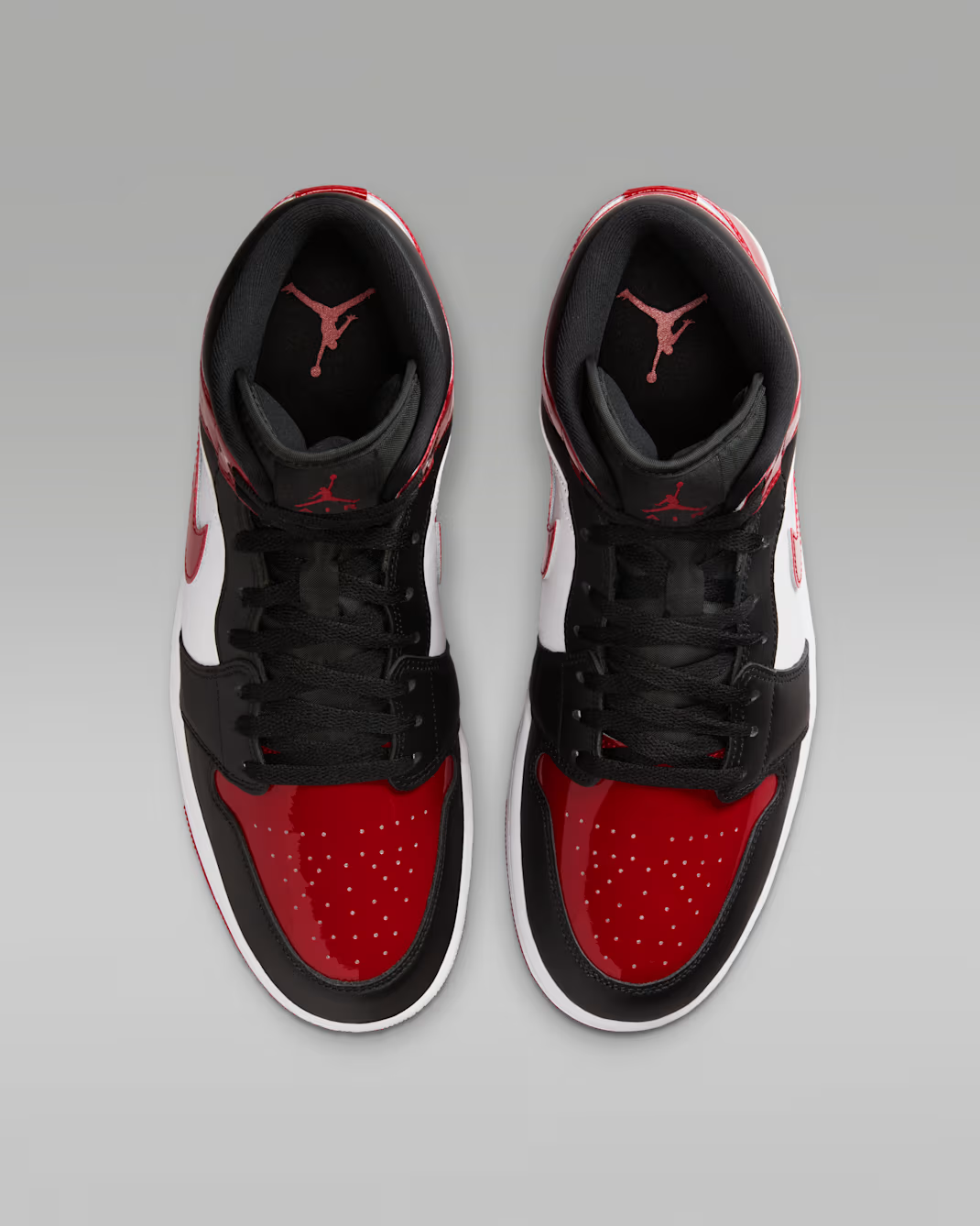 HV4091-006 Nike Air Jordan 1 Mid SE Black White Varsity Red (Men's)