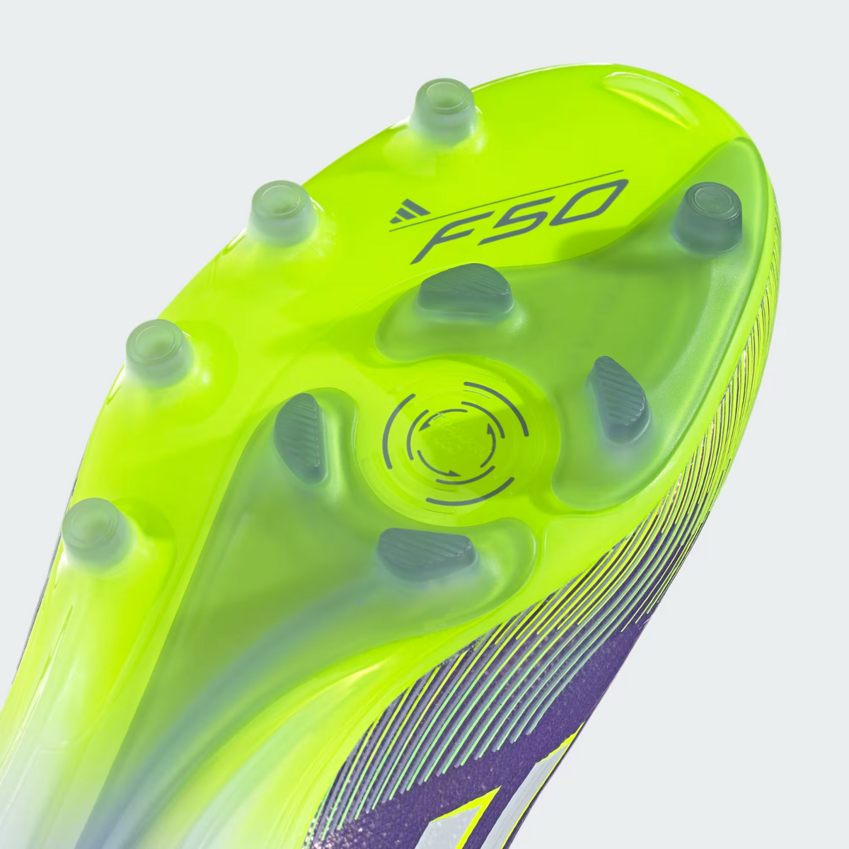 JH7638 adidas F50 ELITE AG Purple Rush Cloud White Lucid Lemon (Men's)