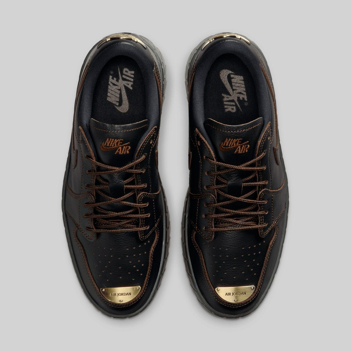 HF3184-002 Nike Air Jordan 1 Brooklyn Low Black Cacao Wow (Women's)