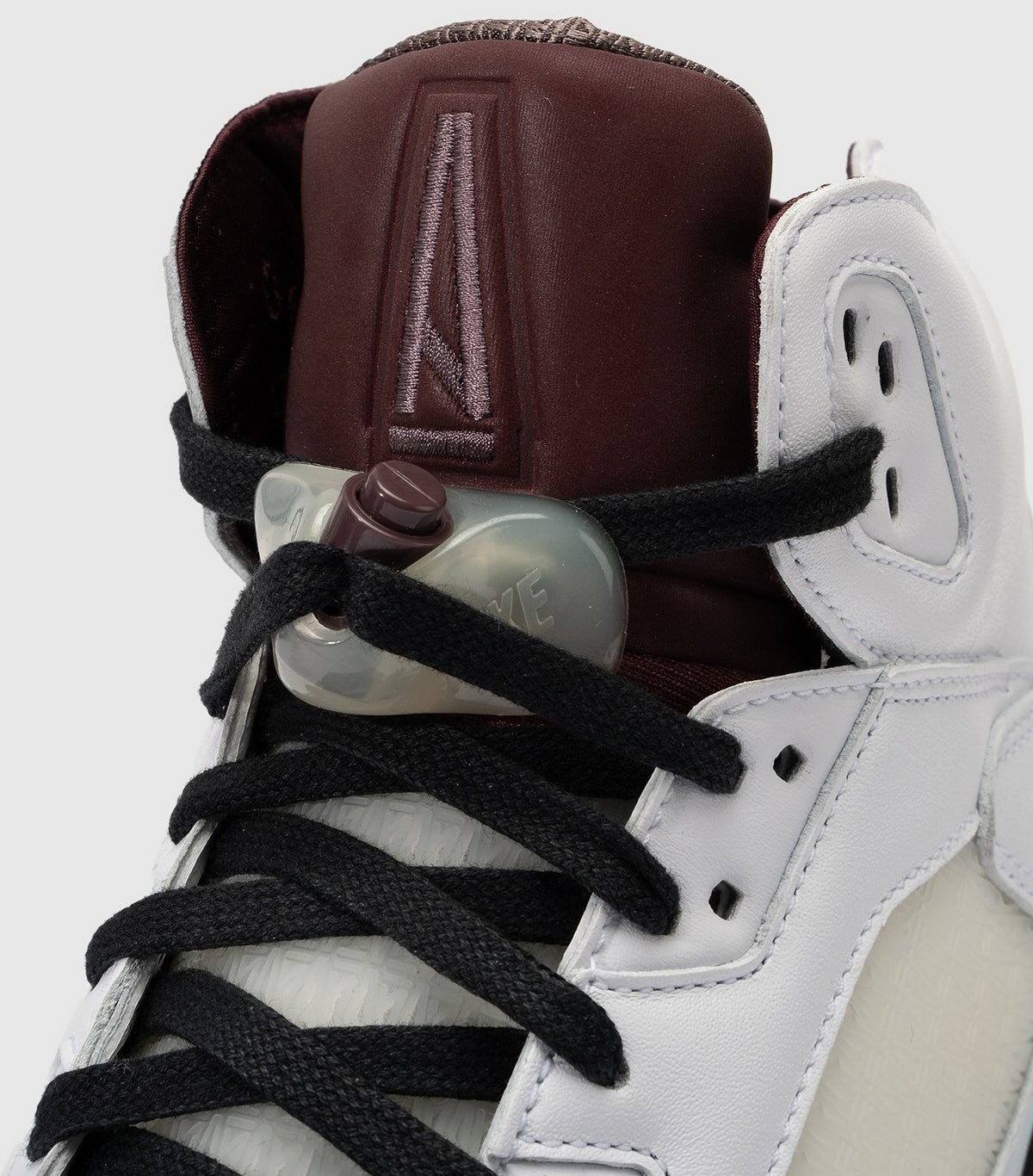 IB1528-100 A Ma Maniere Nike Air Jordan 5 Retro SP White Burgundy Crush (Men's)