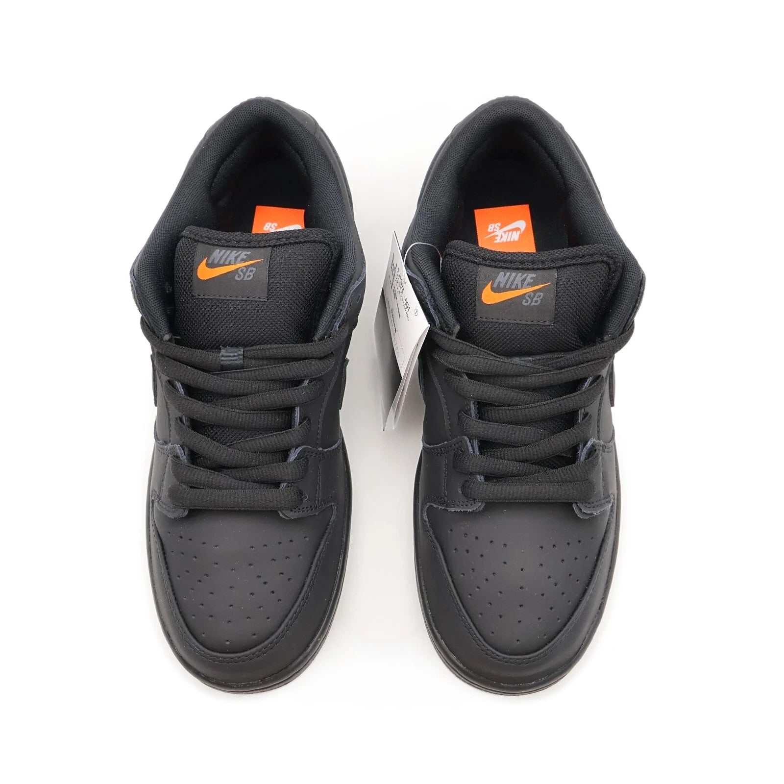 FJ1674-001 Nike SB Dunk Low Pro ISO Triple Black Anthracite Orange (Men's)