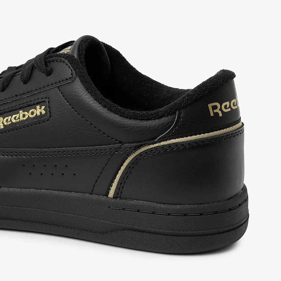 100271611 Reebok Court LXS Black Gold (Men's)