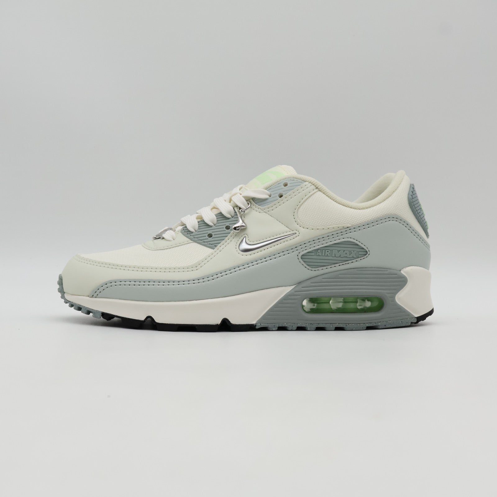 FN6948-100 Nike Air Max 90 SE Sail Sea Glass Light Silver Metallic (Women's)