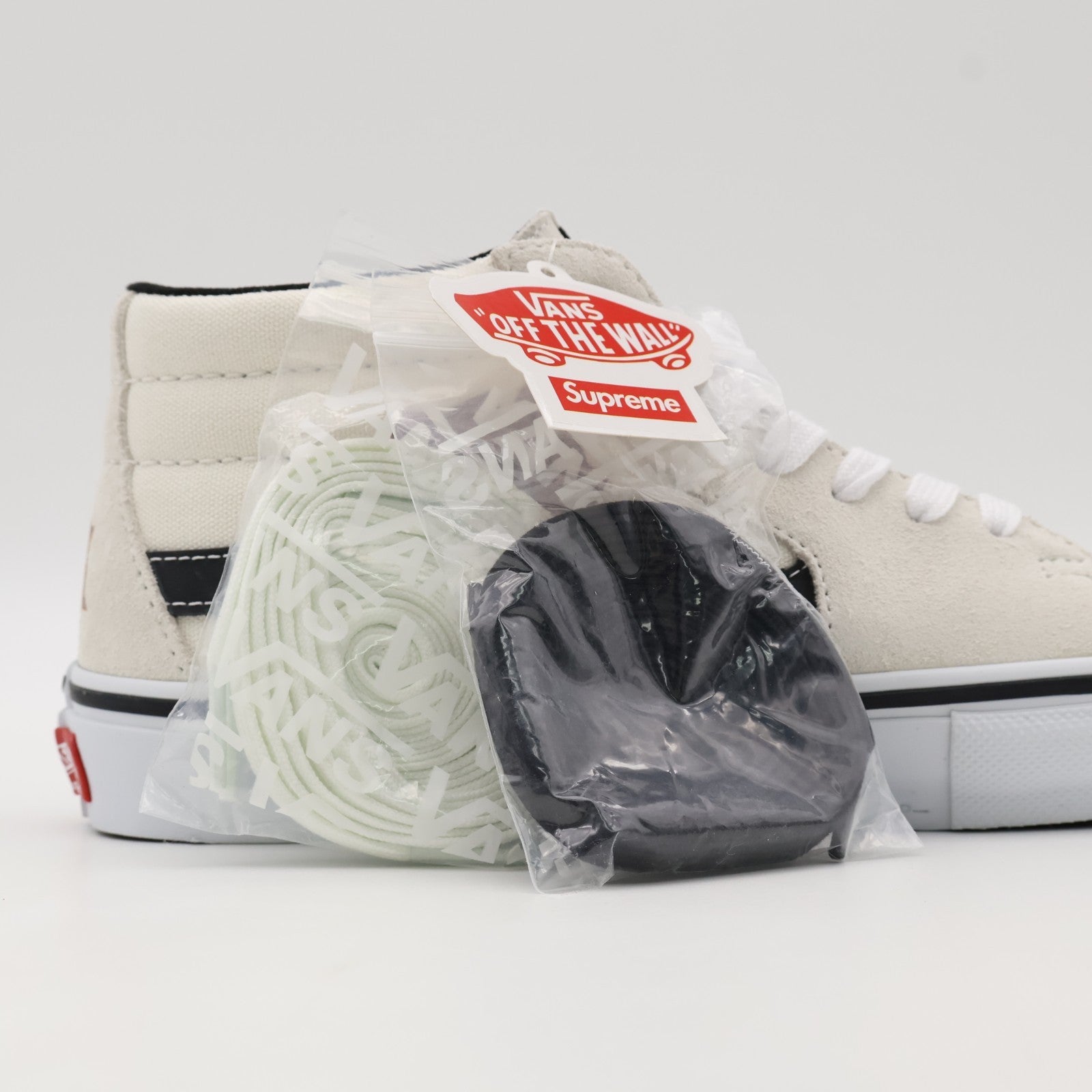 VN0A5KS1CRM Nate Lowman Supreme Vans Skate Grosso Mid Bullet Hole Natural (Men's