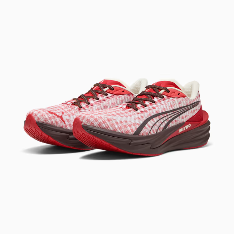 406307-01 Puma Deviate Nitro 4 Check For All Time Red PUMA White (Men's)