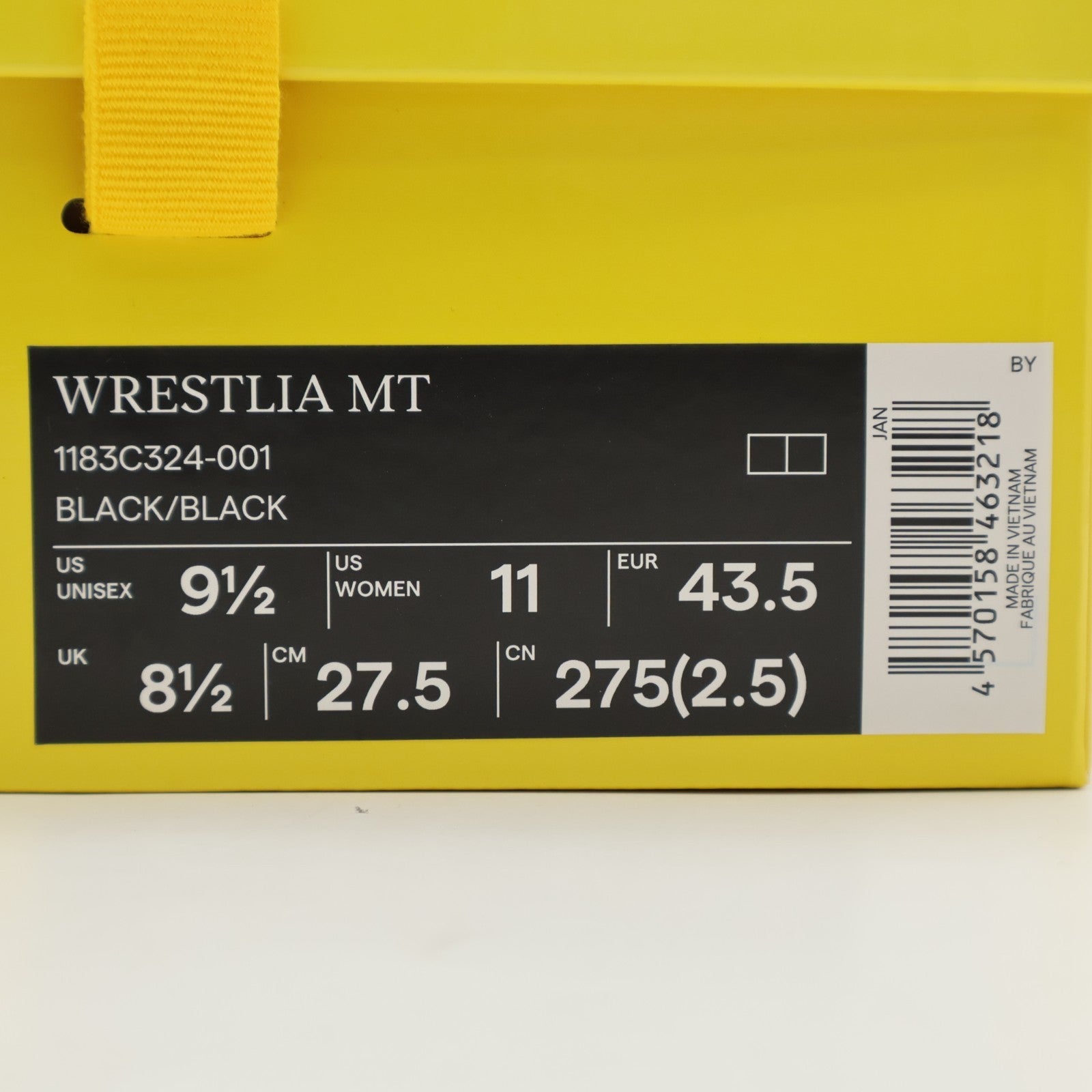 1183C324-001 Onitsuka Tiger Wrestlia MT Black (Men's)