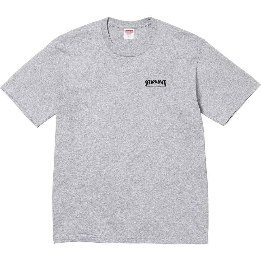 Supreme Thrasher Cross Tee Heather Grey