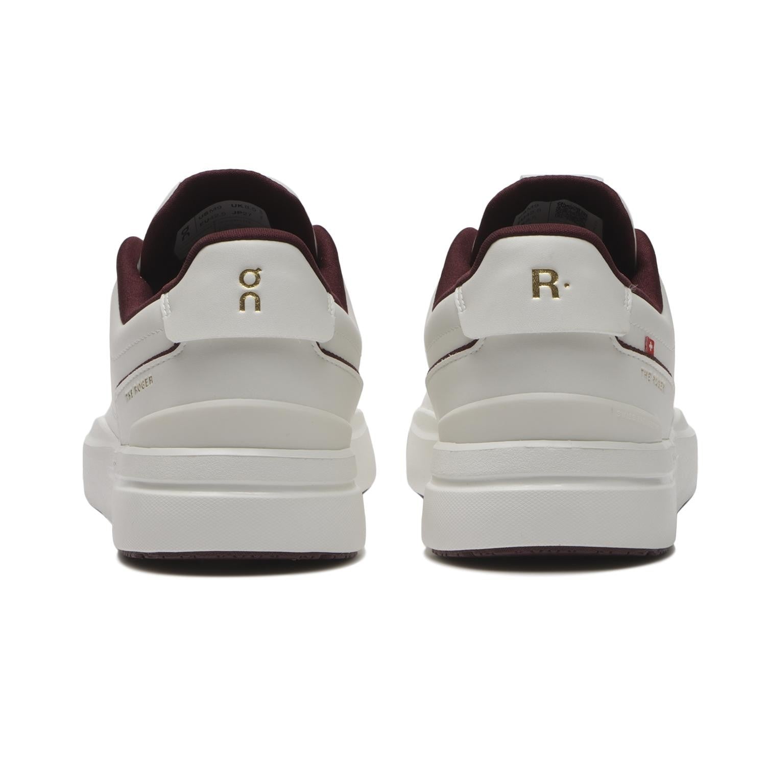 3MG10484758 On THE ROGER Centre Court Ivory Maroon (Men's)
