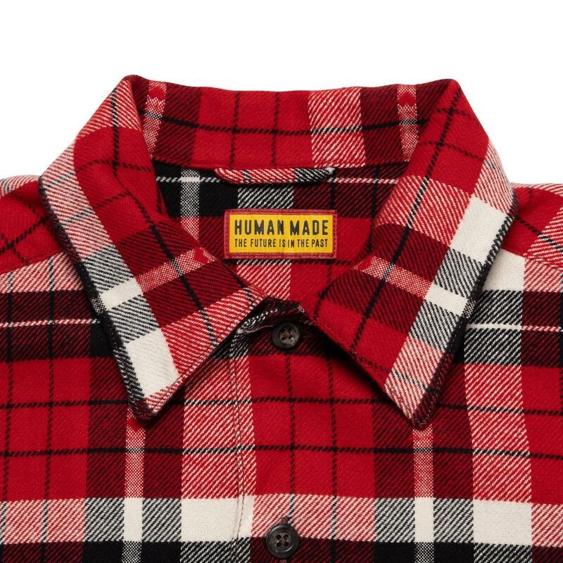 HUMAN MADE Flannel Check Shirt Red