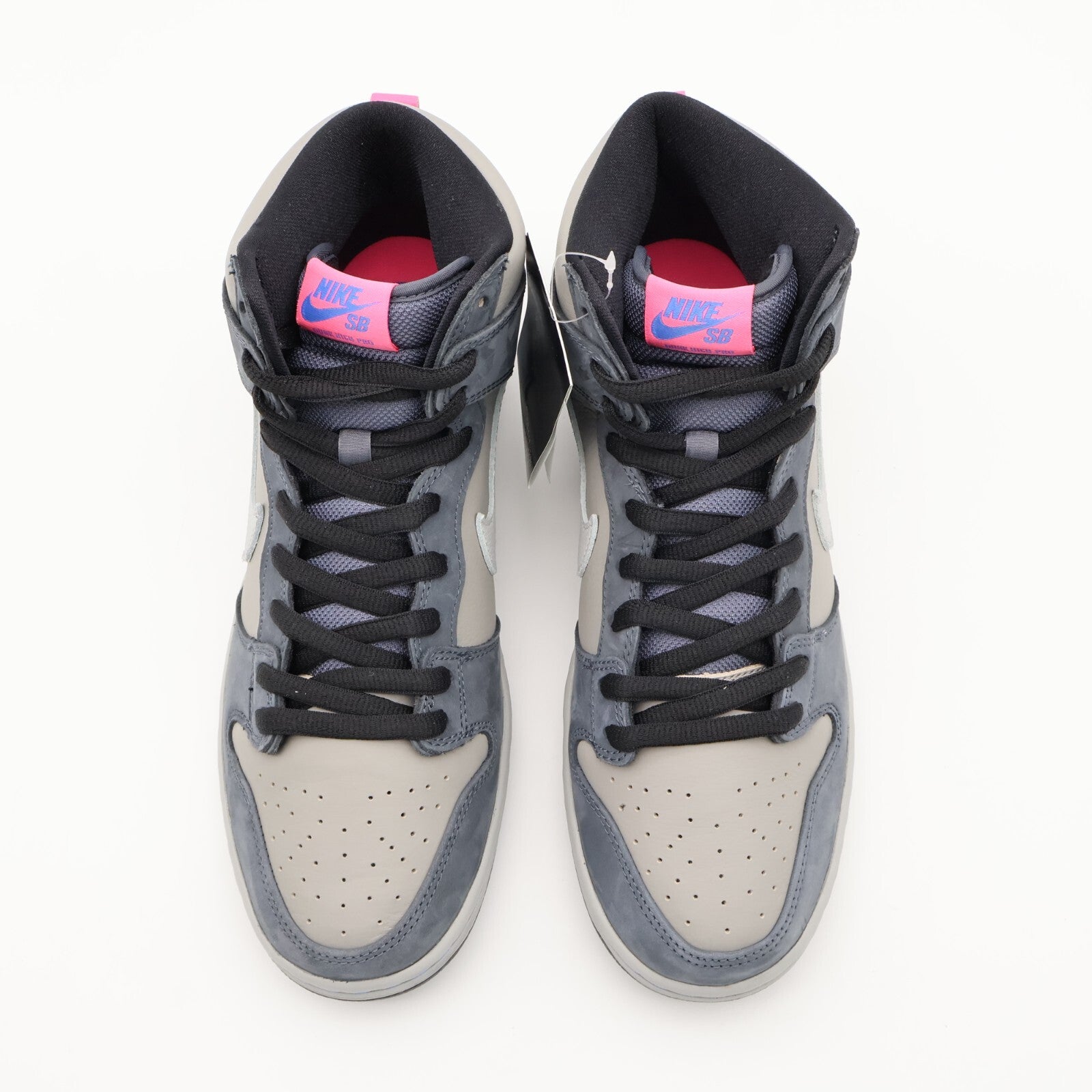 DJ9800-001 Nike SB Dunk High Pro Medium Grey Pink Flint Flamingo Gray Fog