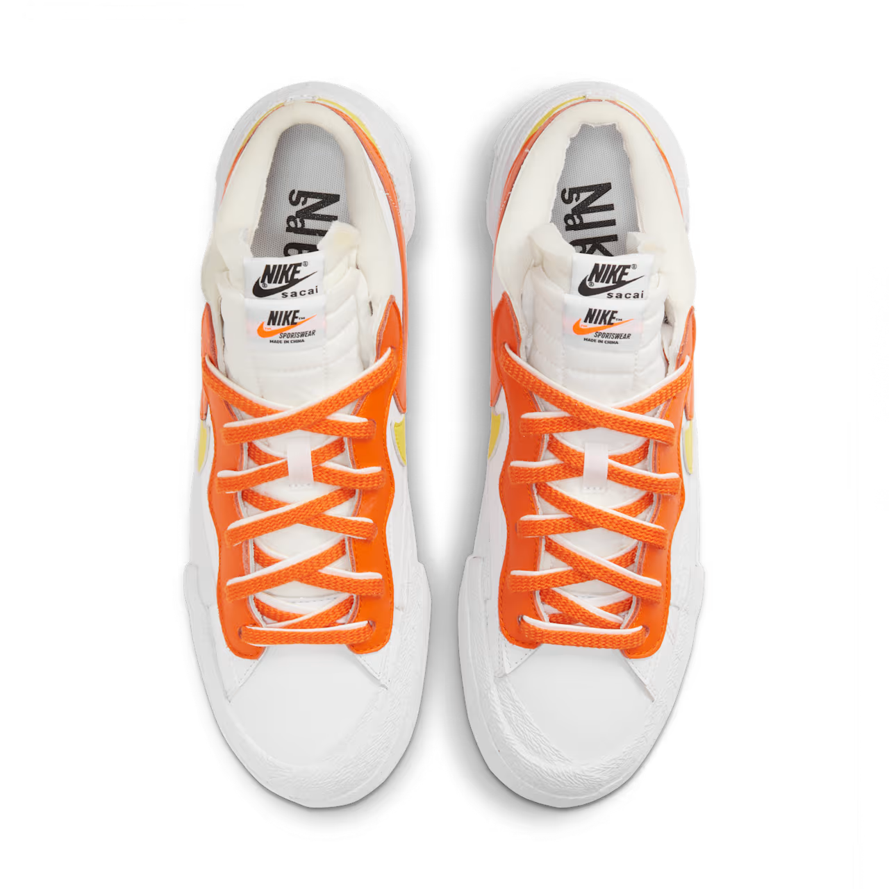 DD1877-100 SACAI Ã NIKE BLAZER LOW MAGMA ORANGE (Men's)