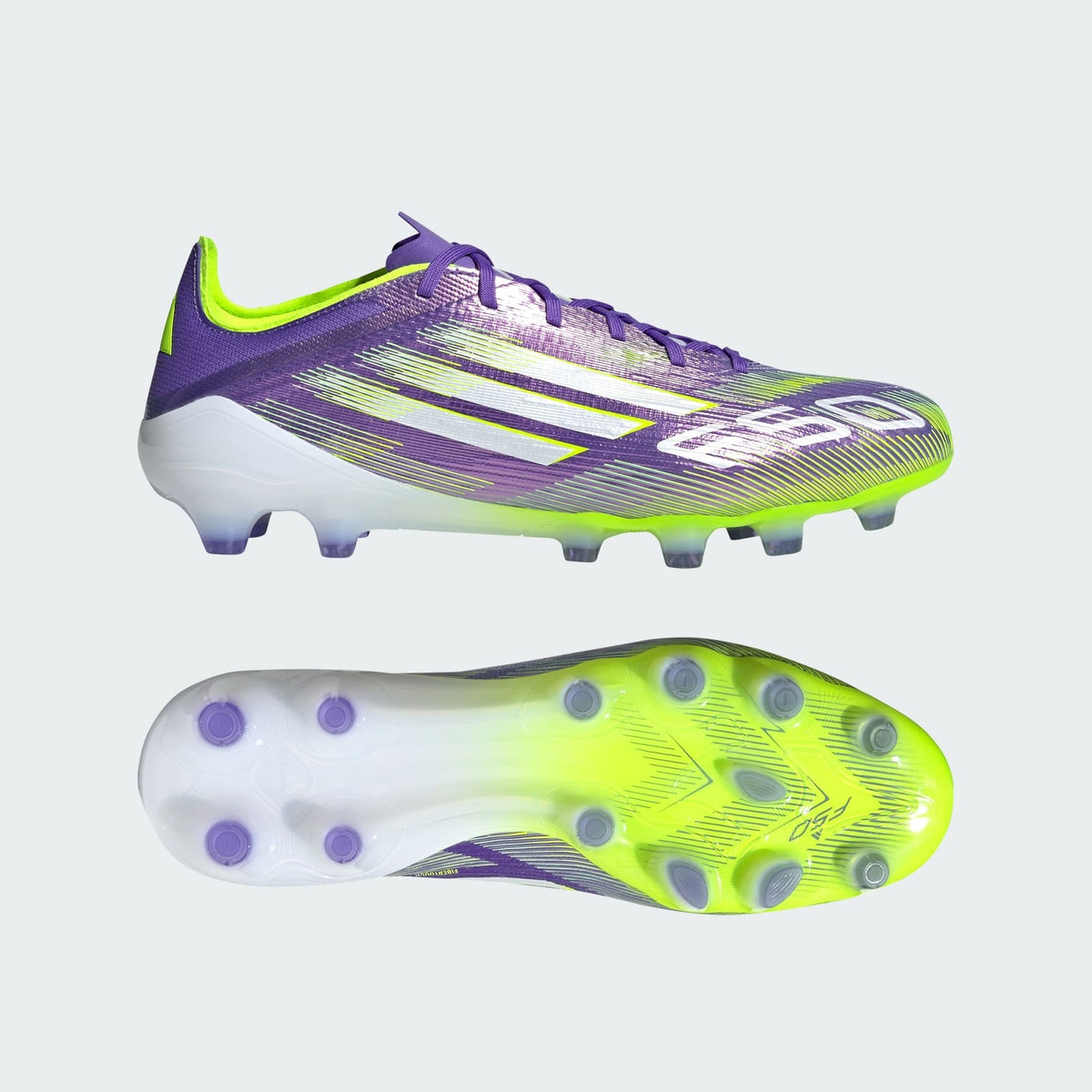 JR4396 adidas F50 Pro HG/AG Japan Purple Rush Cloud White Lucid Lemon (Men's)