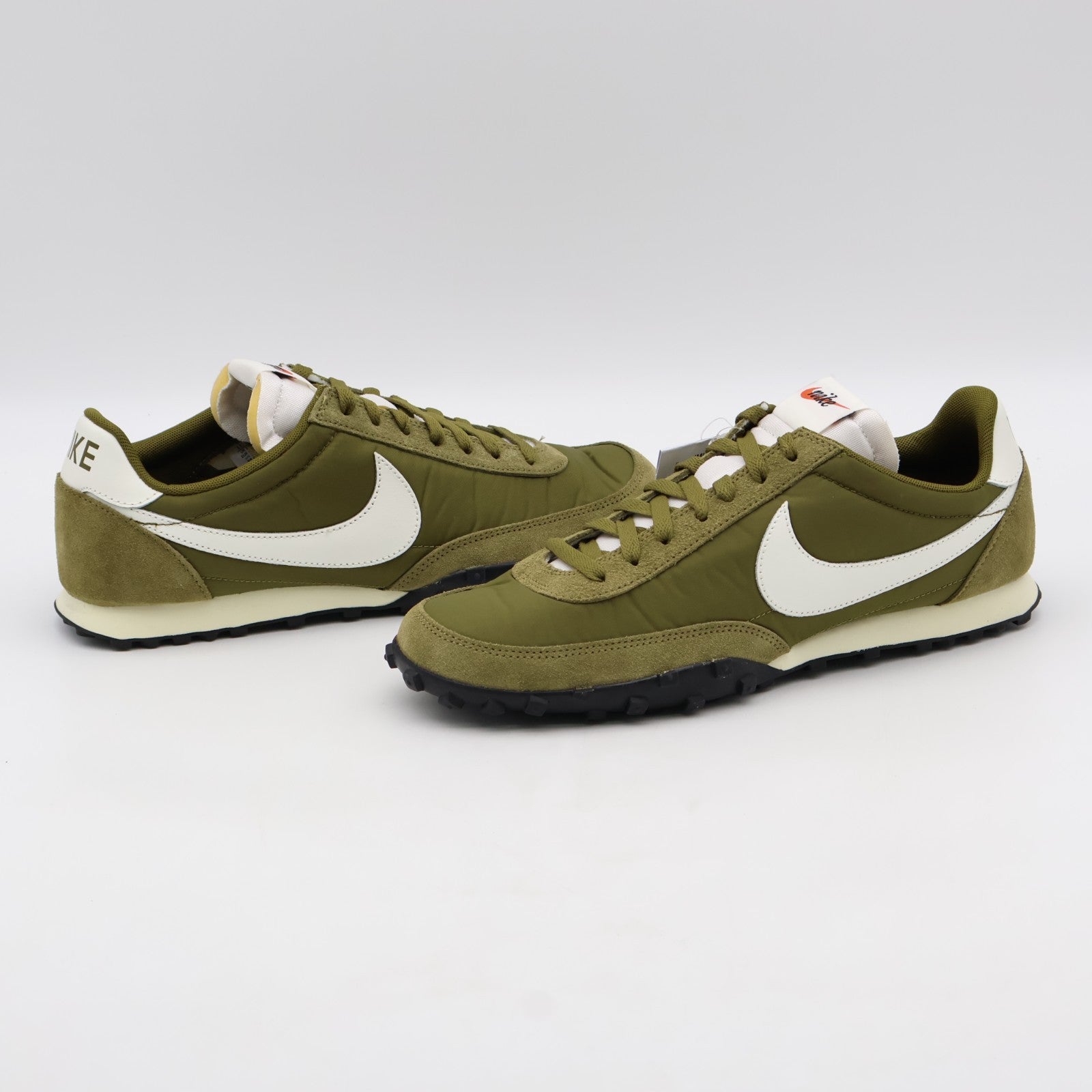 IM8658-300 Nike Waffle Racer Olive Flak Sail Coconut Milk Black (Men's)