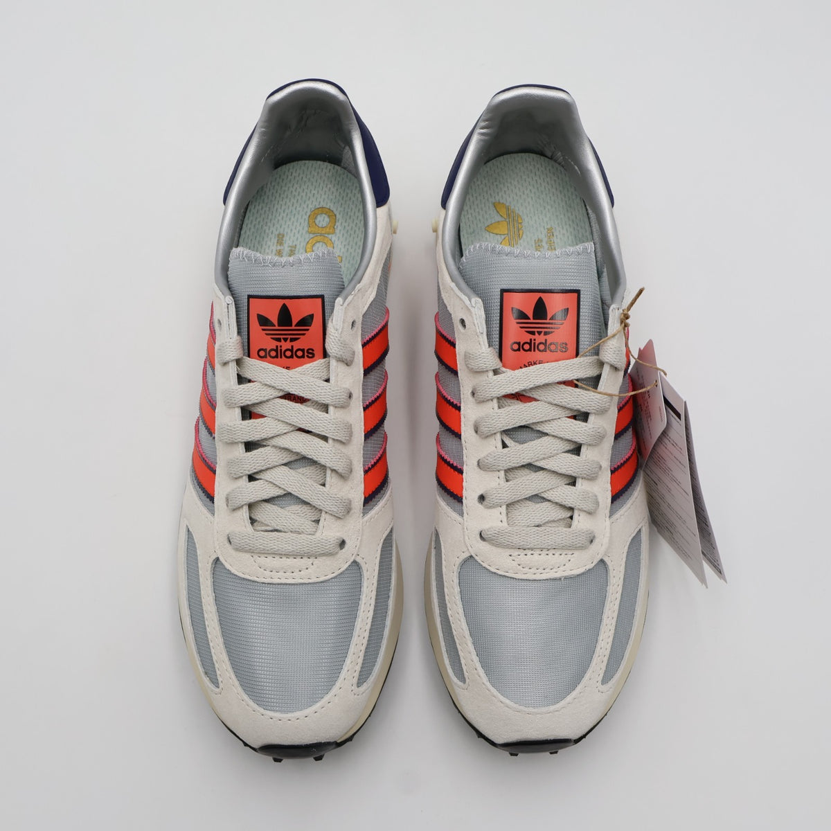 IH1651 adidas LA Trainer OG Silver Metallic Supplier Colour Dark Blue (Men's)