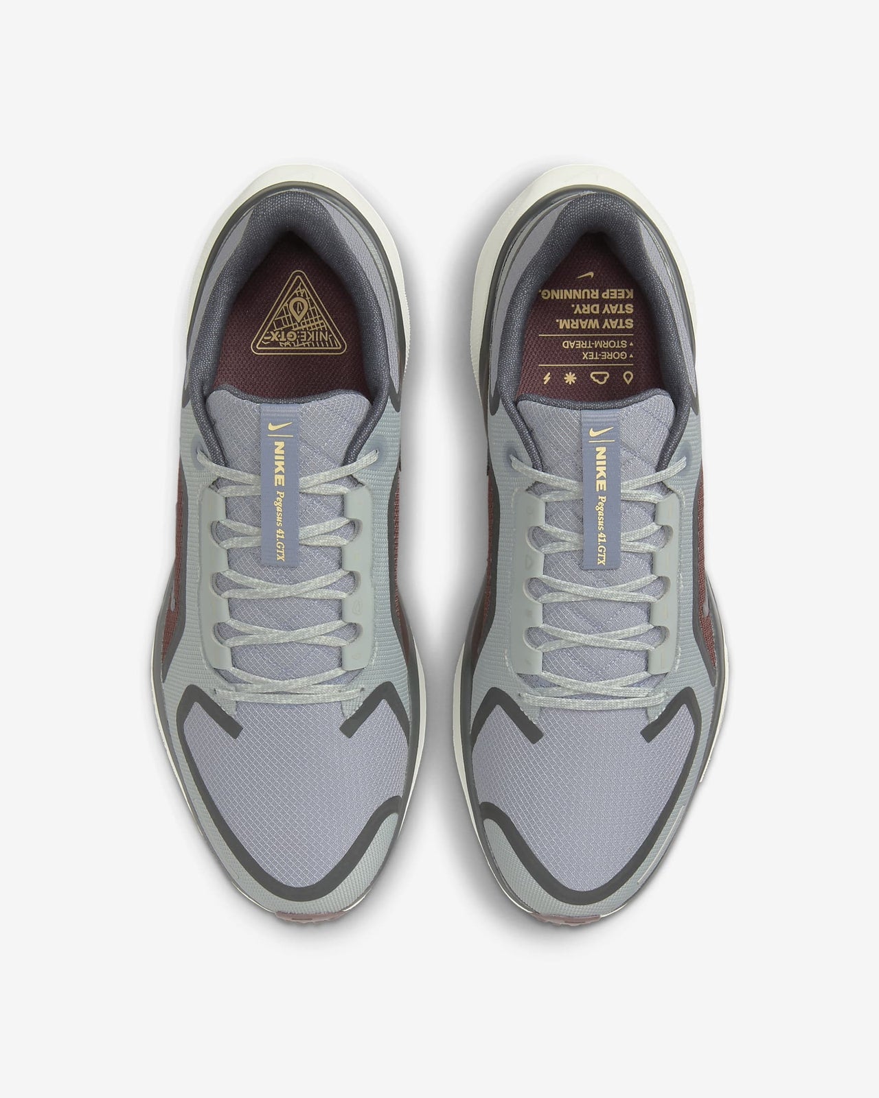 FQ1356-003 Nike Pegasus 41 GORE-TEX Light Pumice Burgundy Crush Dark (Men's)
