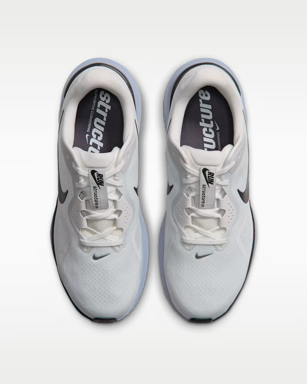 HJ1102-111 Nike Structure 26 "Off White/Gridiron" (Men's)
