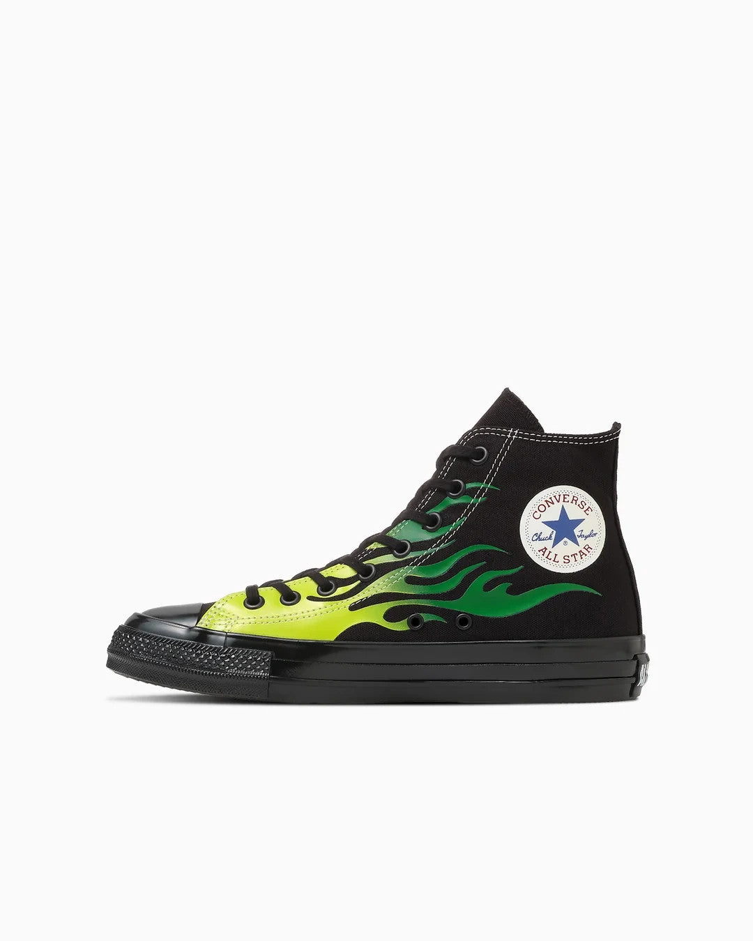 31317131 Converse All Star Aged IGNT Hi Black Green Flame (Men's)