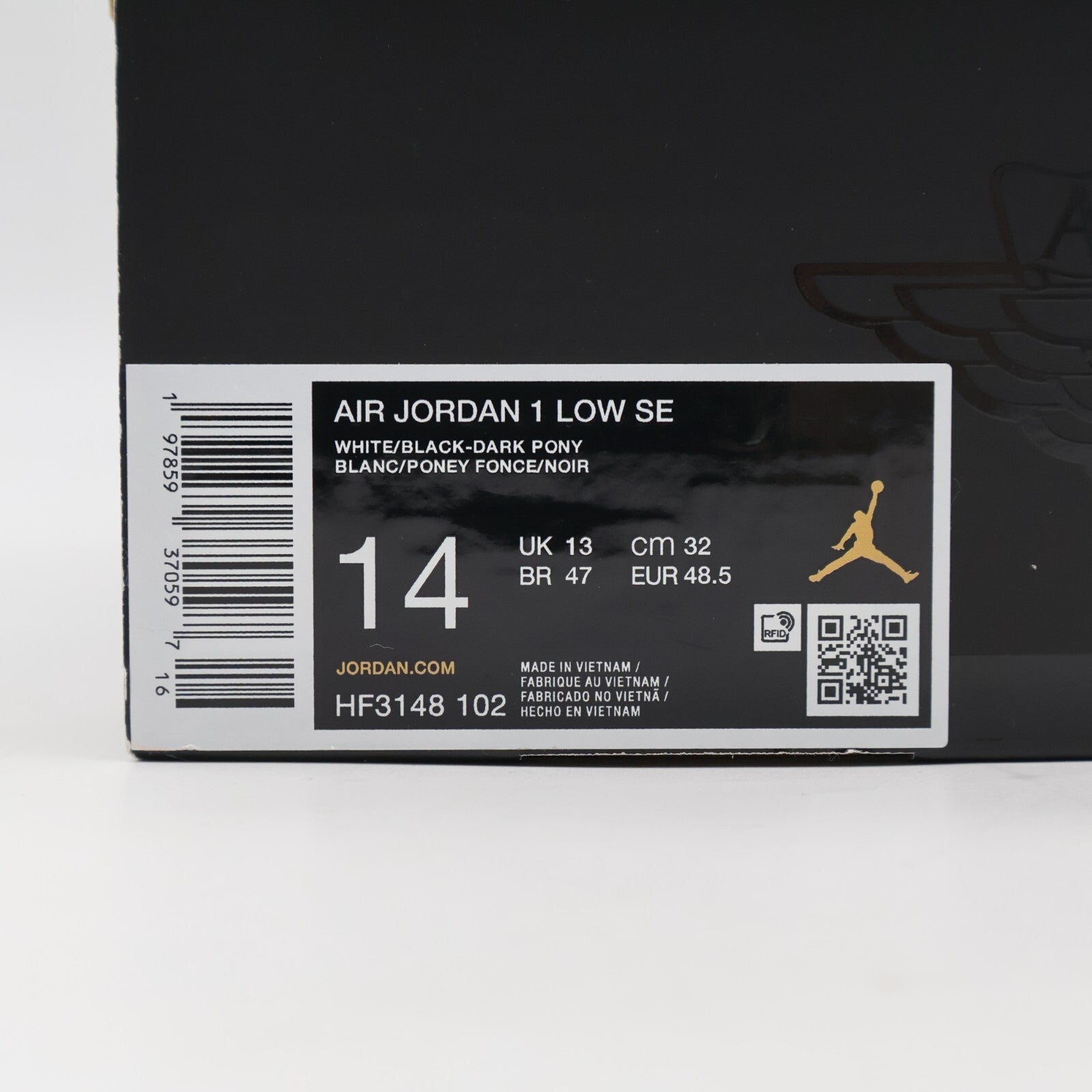 HF3148-102 Nike Air Jordan 1 Low Dark Pony (Men's)