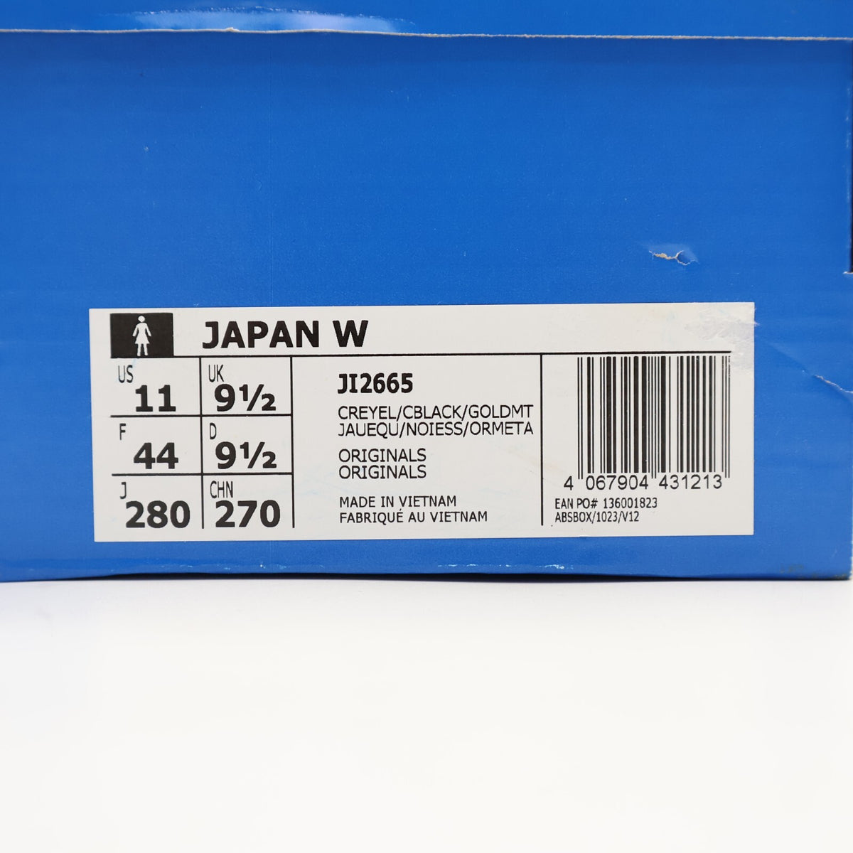 JI2665 adidas Originals Japan Core Yellow Core Black Gold Metallic (Women's)
