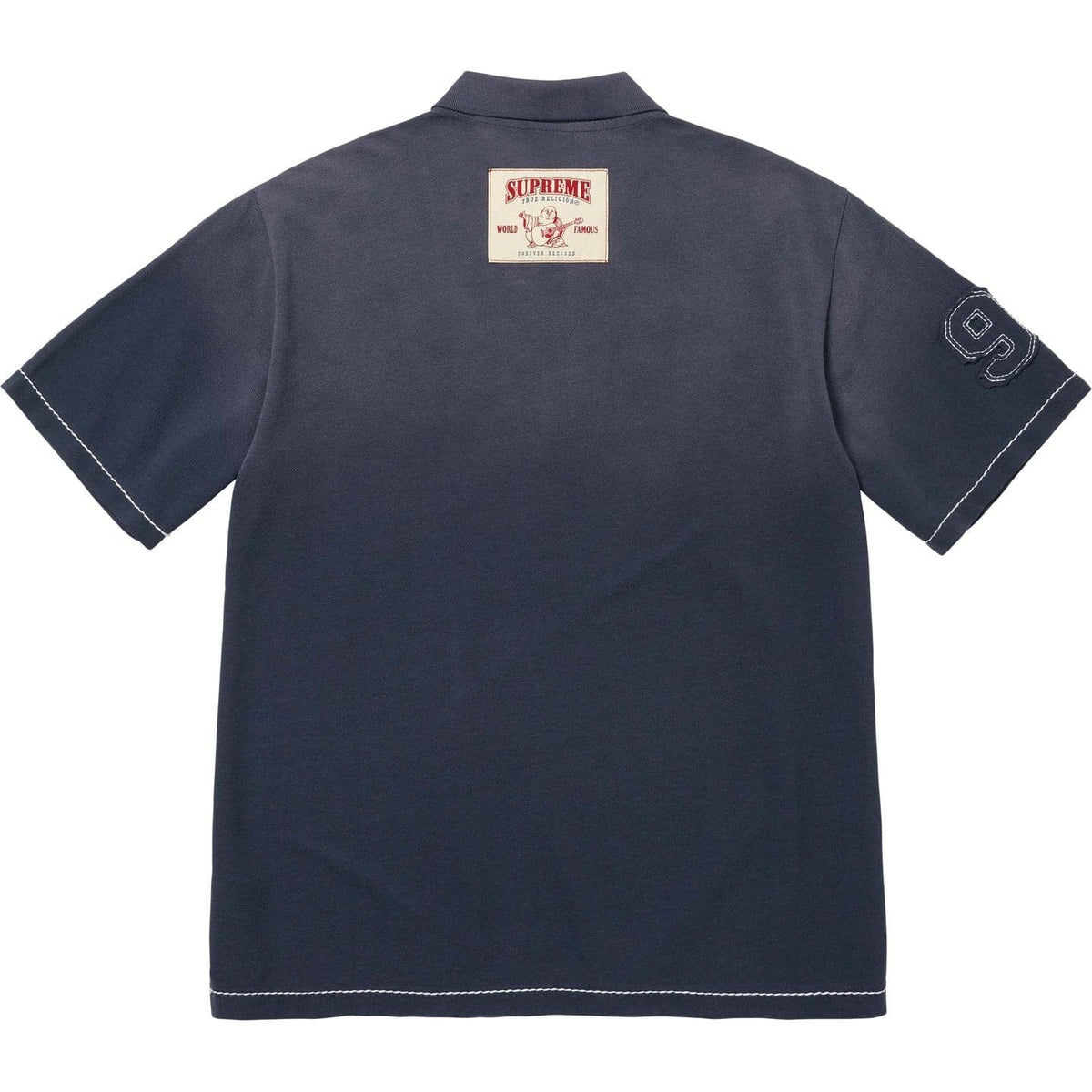 Supreme True Religion Applique Polo Navy