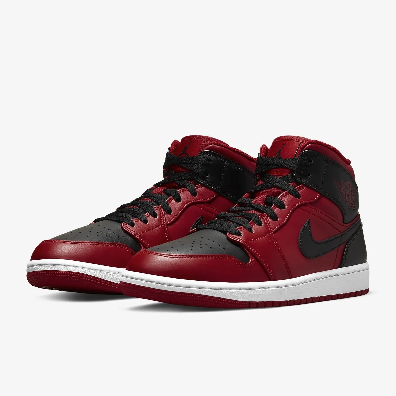 554724-660 Nike Air Jordan 1 Mid Reverse Bred (Men's)