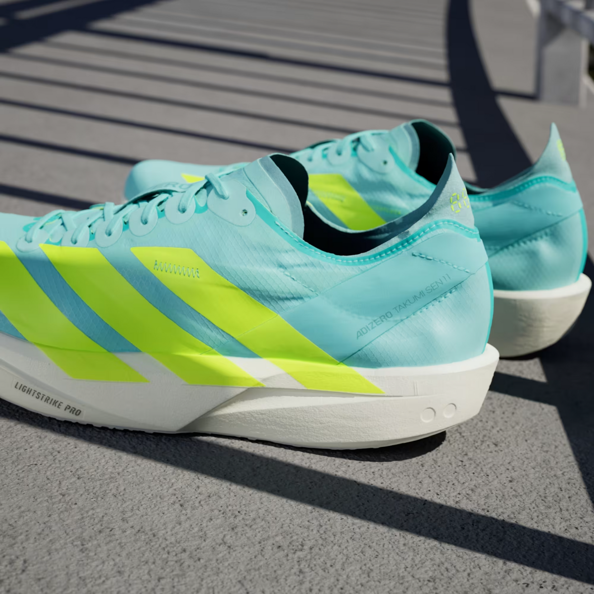 JQ2813 adidas Adizero Takumi Sen 11 Blue Zero Metalic Mint Ton (Men's)