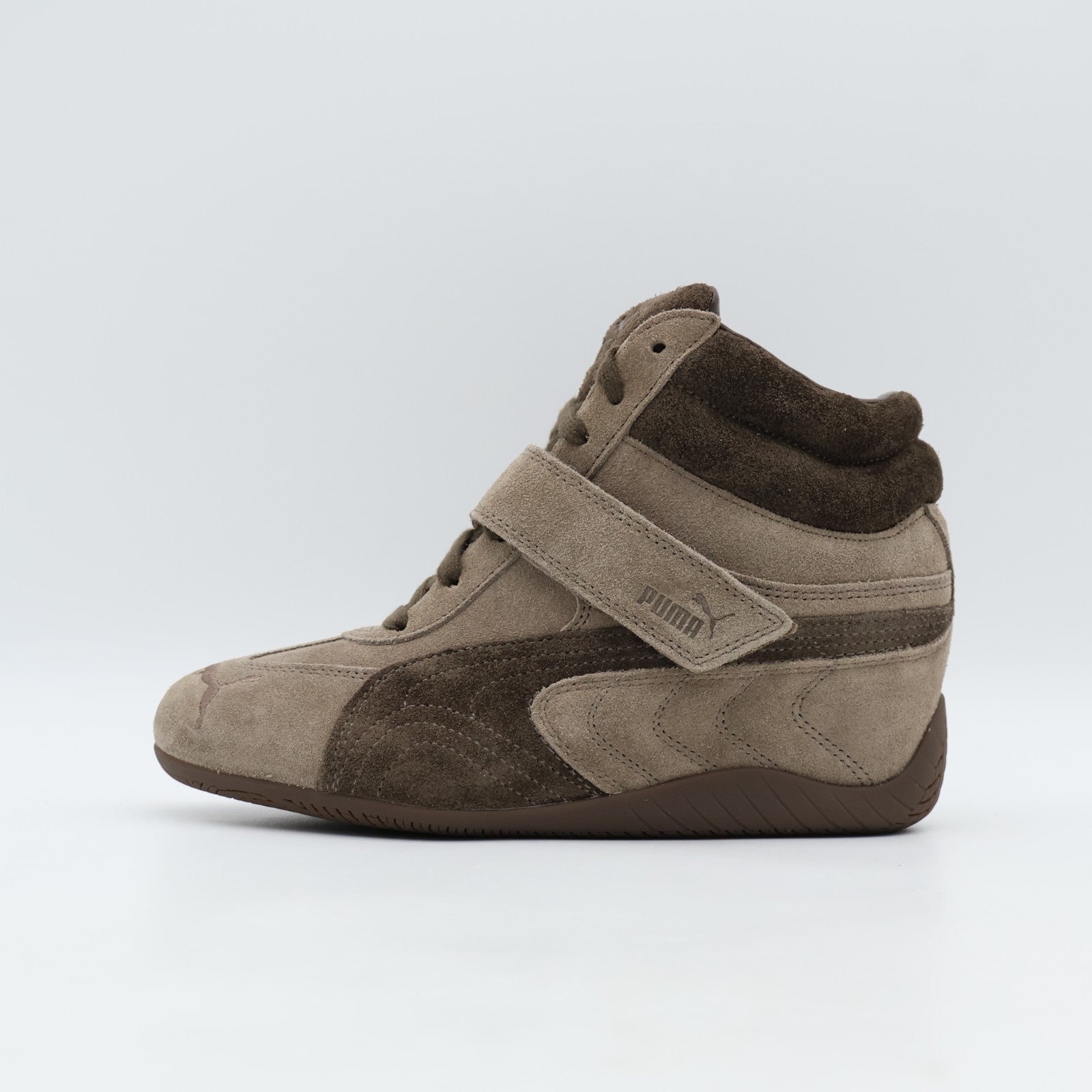 407878-01 Puma Women's Speedcat Wedge Totally Taupe Chocolate (Women's)