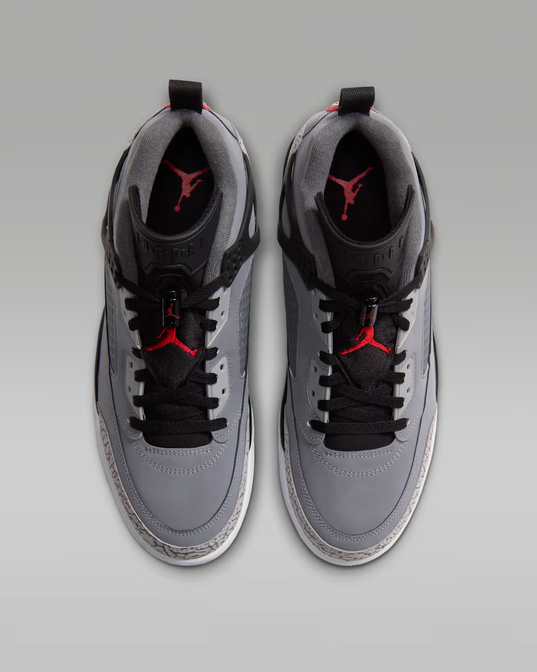 FQ1759-015 Nike Spizike Low "Cool Grey/Black/Wolf Grey/University Red" (Men's)