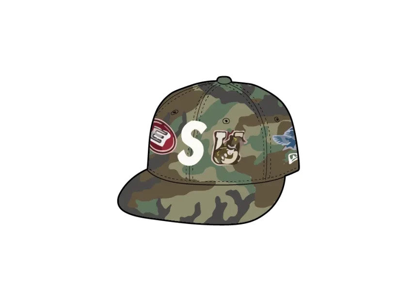 Supreme Mascots S Logo New Era "Woodland Camo"
