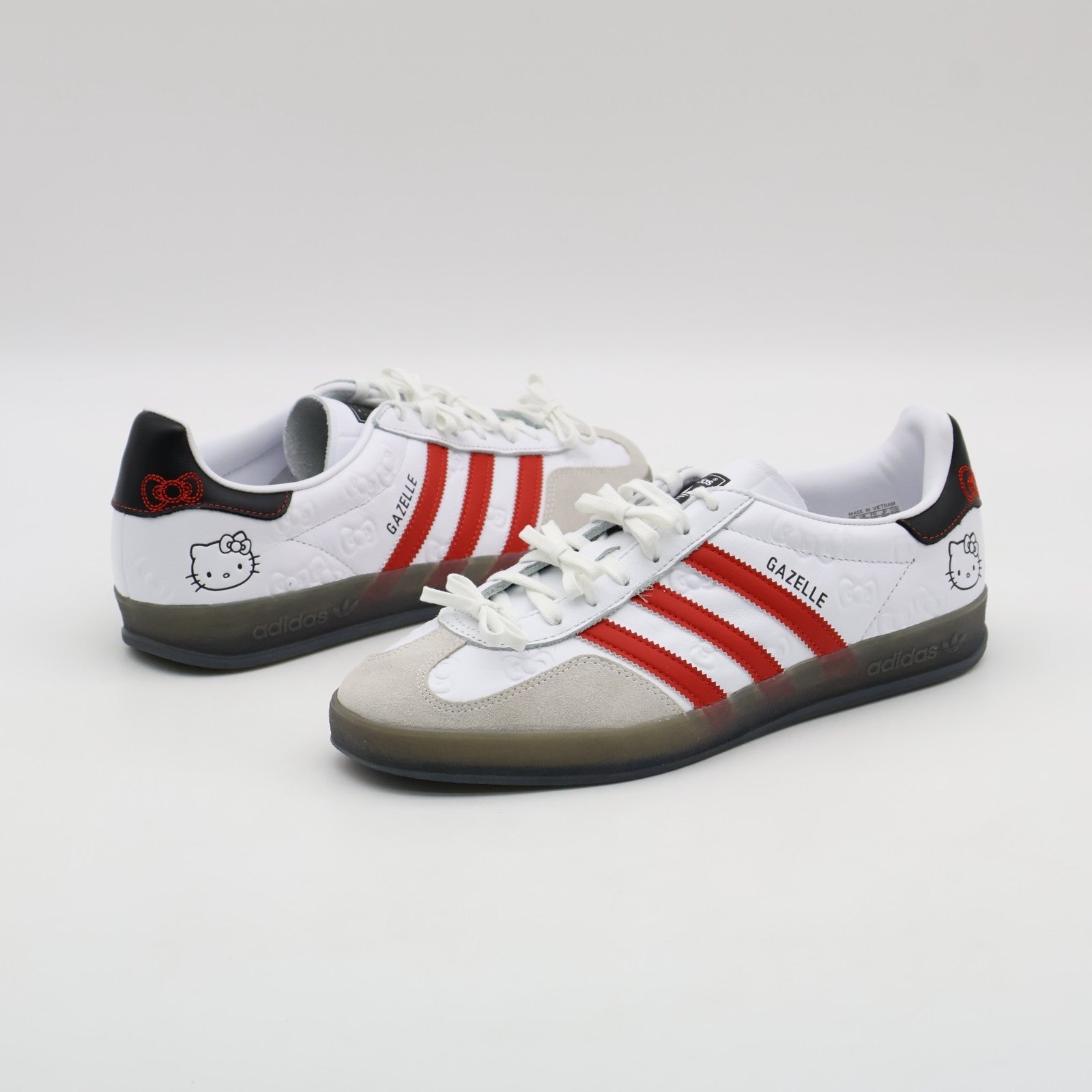 II0013 Hello Kitty adidas Originals Gazelle Indoor Footwear White Red (Women's)