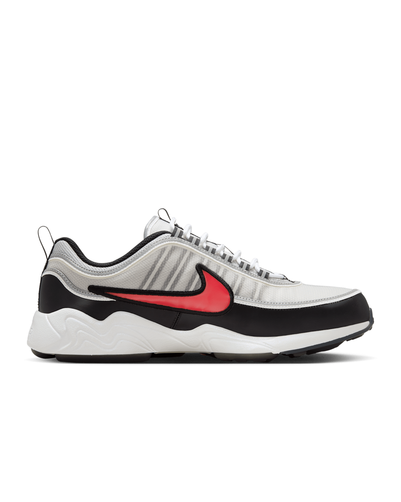 II1161-095 Nike Air Zoom Spiridon Metallic Silver Sport Red (Men's)
