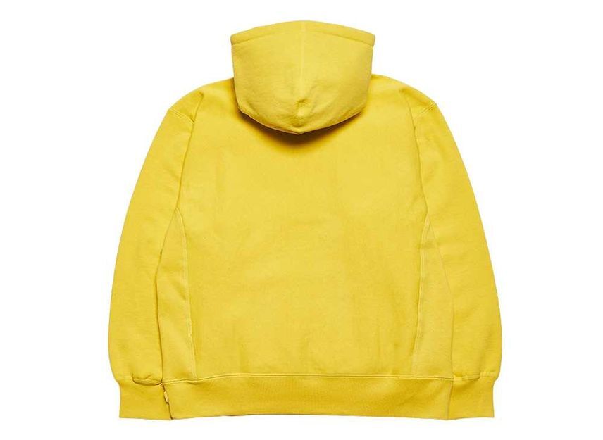 Supreme Cross Box Logo Hooded Sweatshirt Yellow