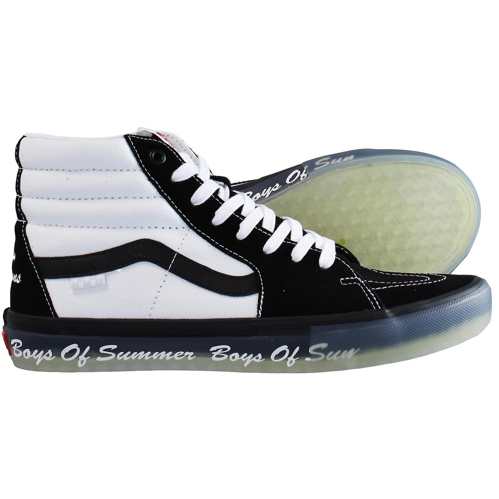 VN0A4BWYBD0 Boys of Summer Ã Vans Skate SK8-Hi Black/White (Men's)