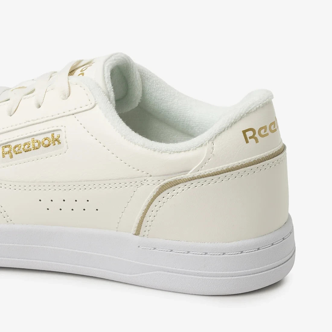 100271610 Reebok Court LXS Chalk/Gold (Men's)