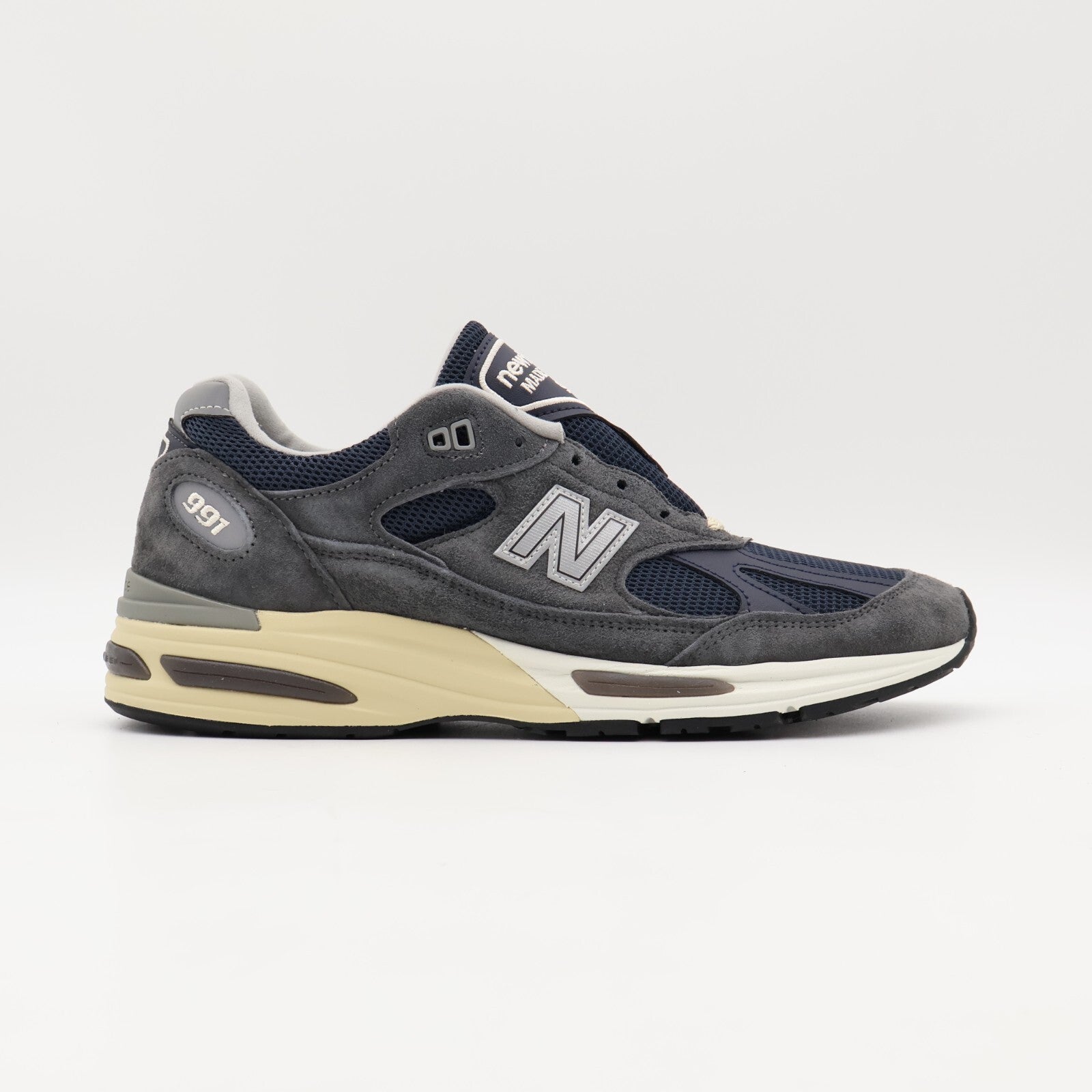 U991GG2 New Balance 991V2 Gray Navy (Men's)