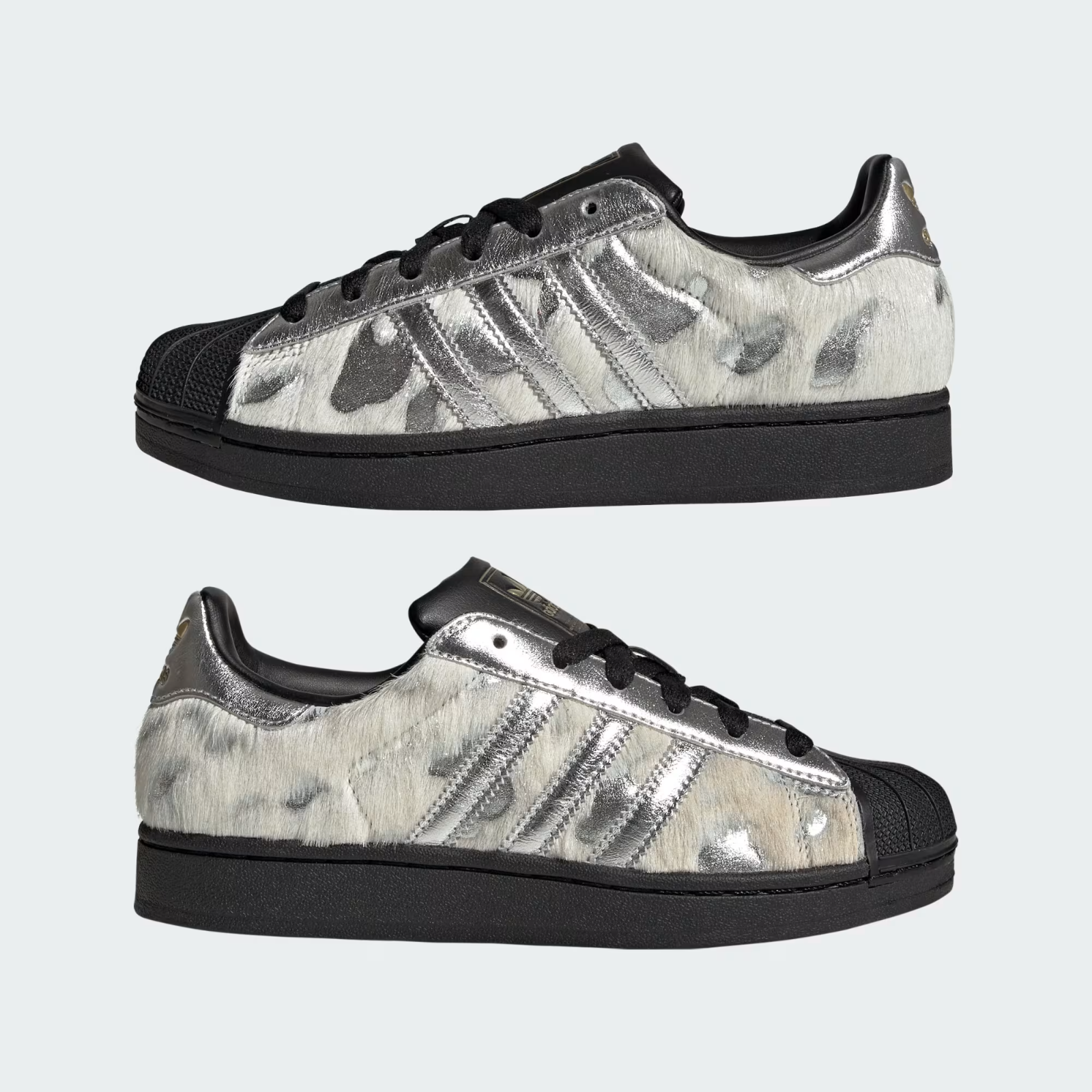 KJ4863 adidas Superstar 2 "Cream White/Silver Metallic/Core Black" (Women's)