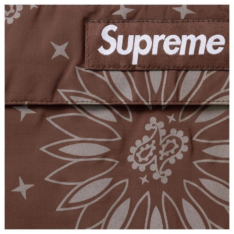 Supreme Reflective Bandana Anorak Brown
