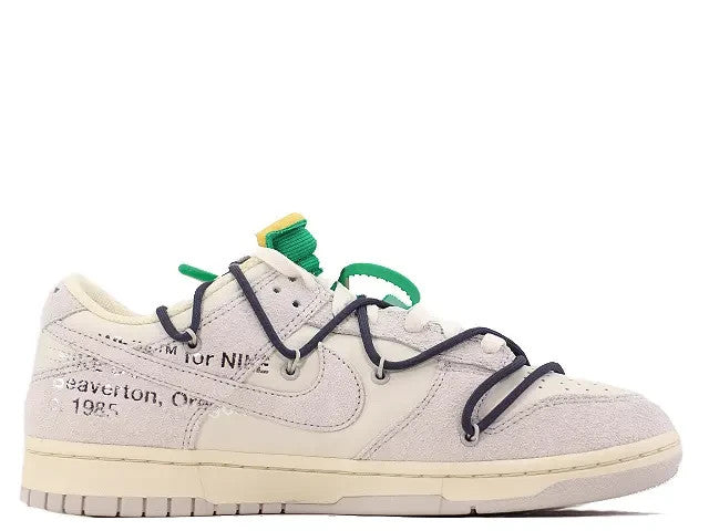DJ0950-115 Off-White Ã Nike Dunk Low "Sail/Neutral Grey/Gridiron" (Men's)