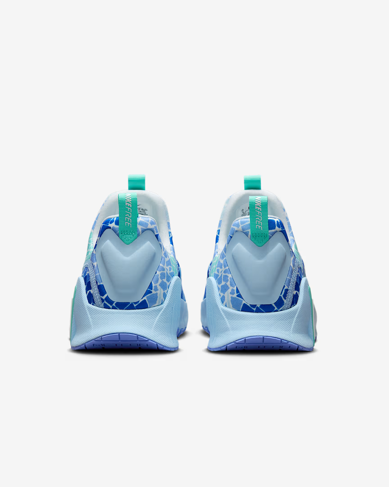 IB6902-400 Nike Free Metcon 6 AMP Ice Blue Royal Pulse Racer Blue White (Women's