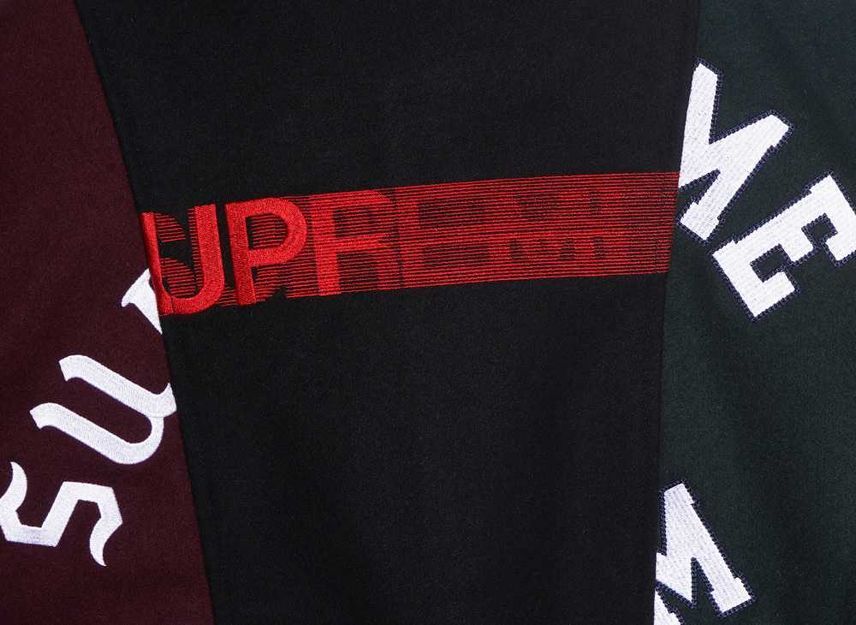 Supreme MM6 Maison Margiela Split Varsity Jacket Multicolor
