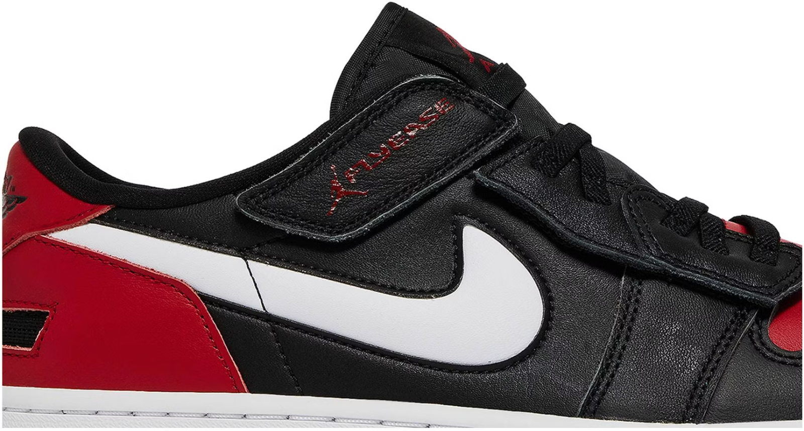 DM1206-066 Nike Air Jordan 1 Low Flyease "Black/White/Gym Red" (Men's)