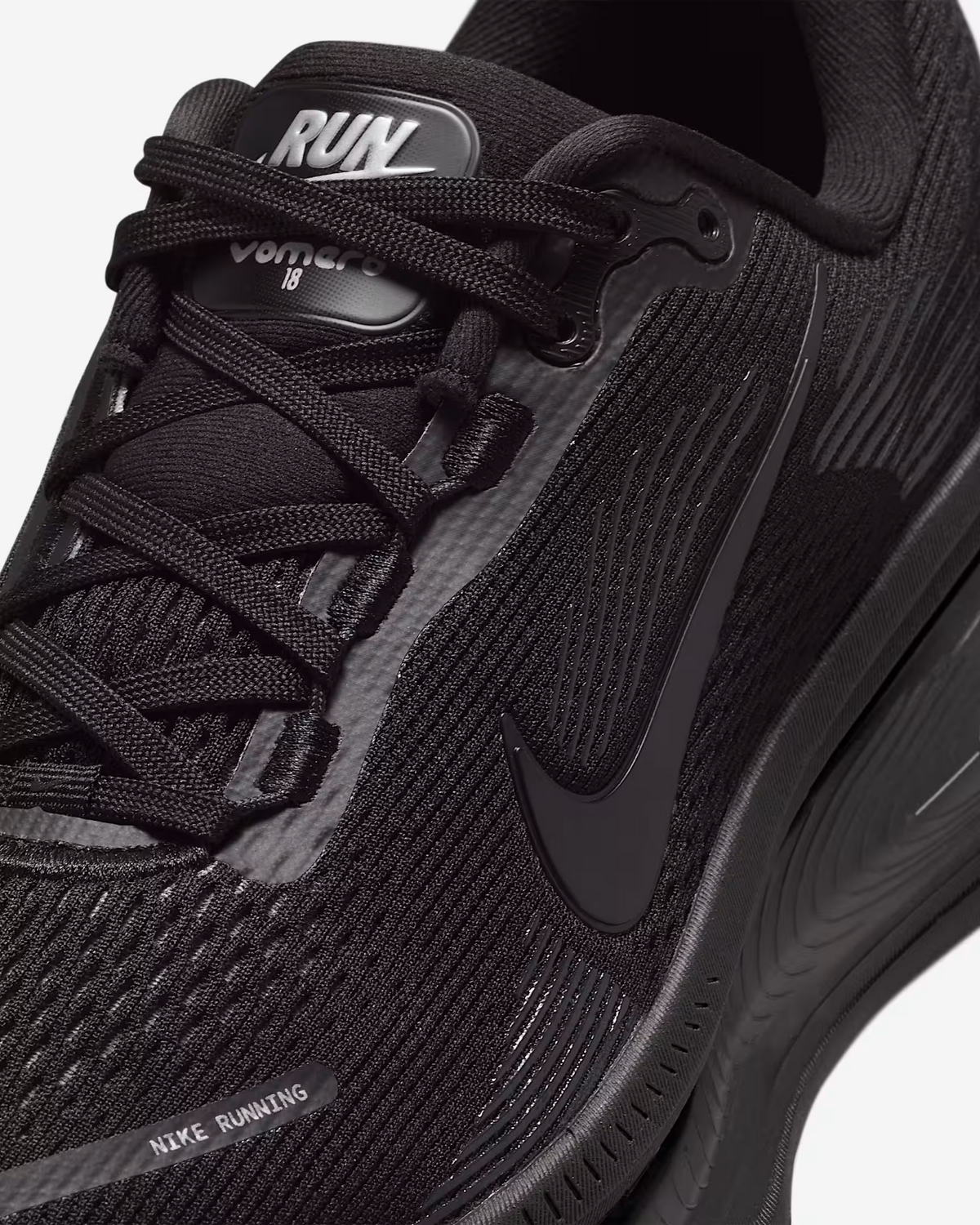 HM6804-004 Nike Vomero 18 Road Running Shoes Black  Dark Smoke Grey (Women's)