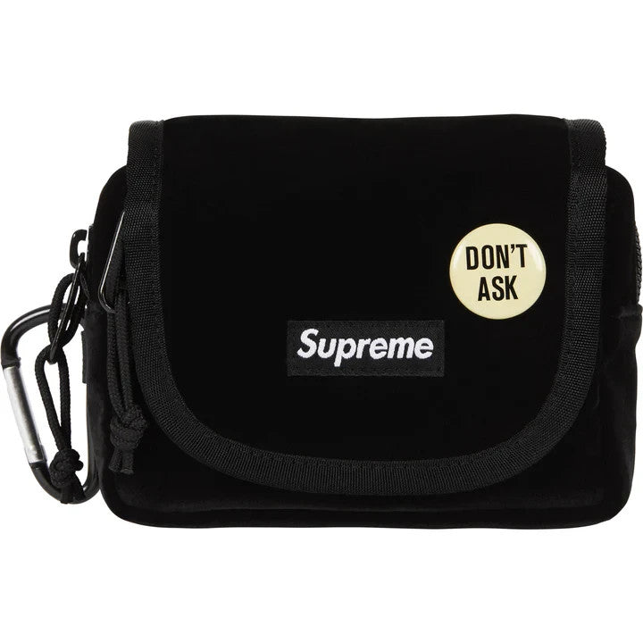 Supreme Velvet Mini Pouch Black