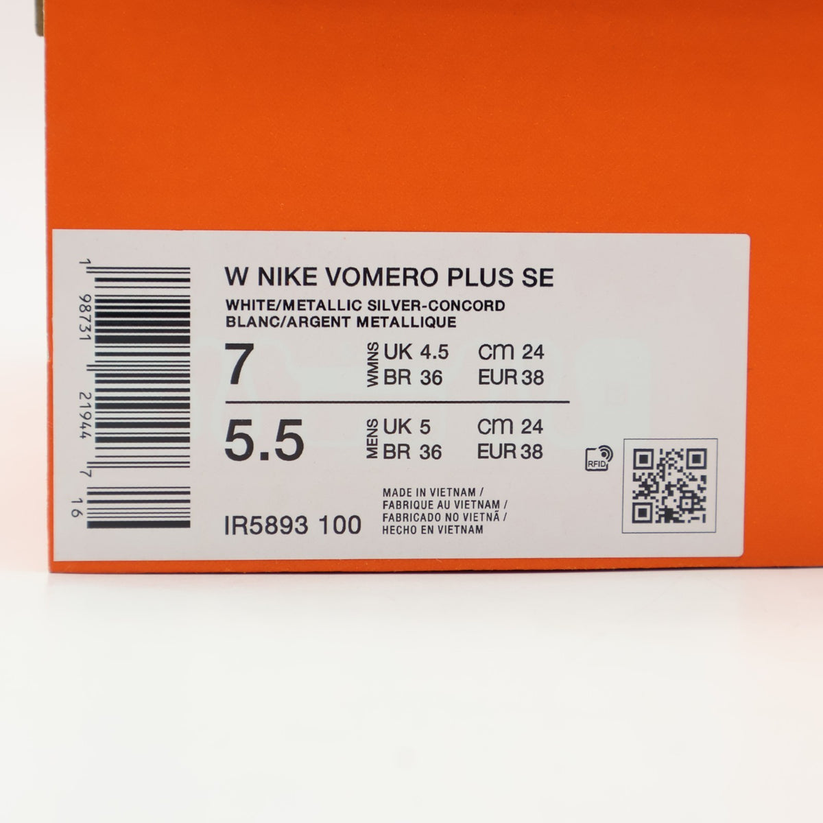 IR5893-100 Nike Vomero Plus Concord (Women's)