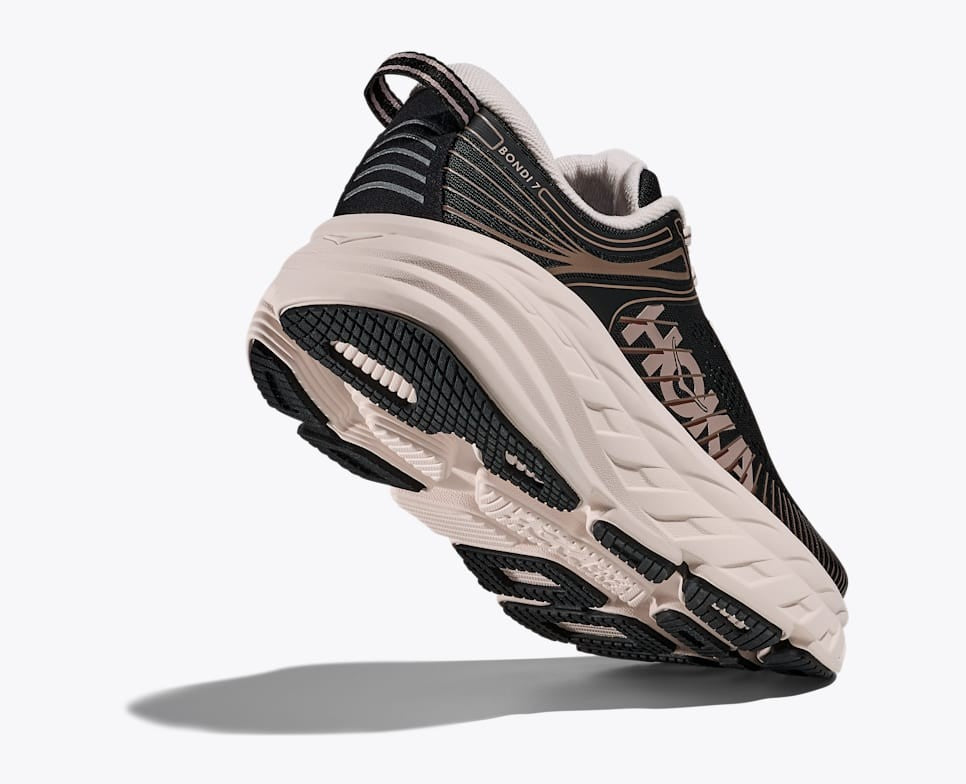 1110519-BCKRS Hoka Bondi 7 Black Rose Cream (Women's)