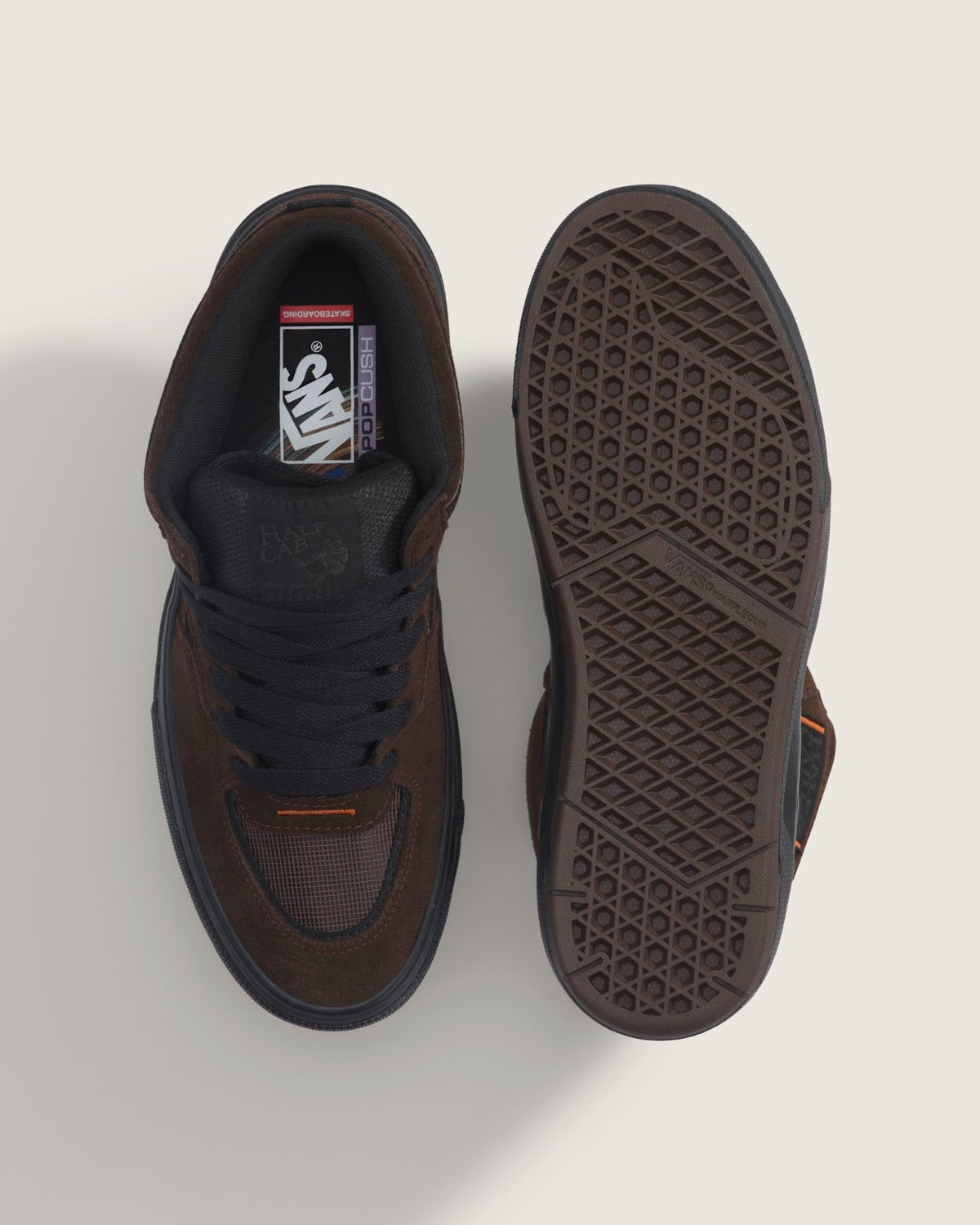 VN000D9ZY49 Vans Skate Half Cab Wafflecup Brown Black (Men's)