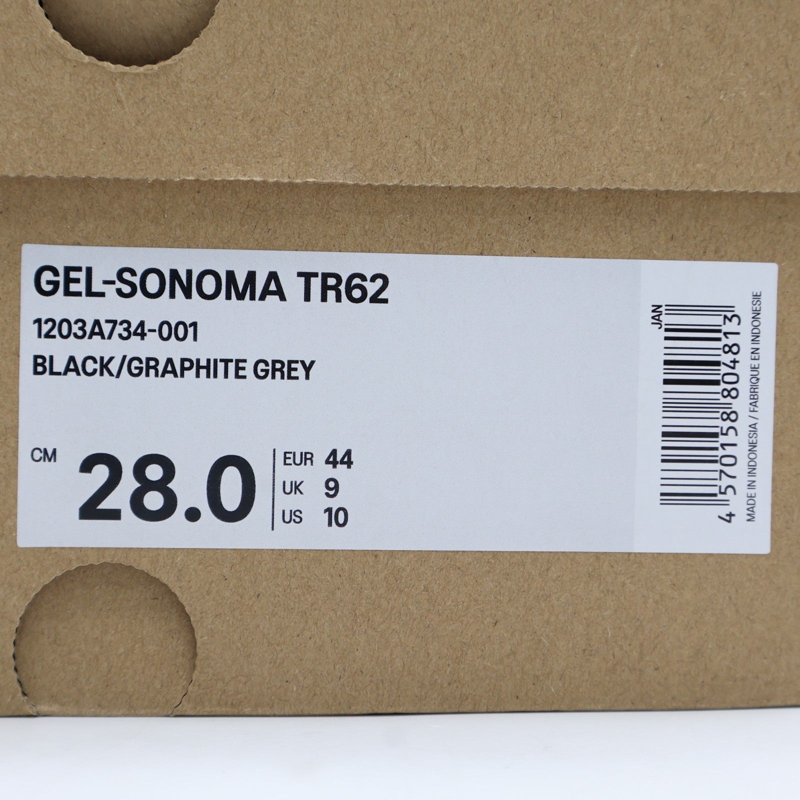 1203A734-001 Asics Gel-Sonoma TR62 Black Graphite Grey (Men's)