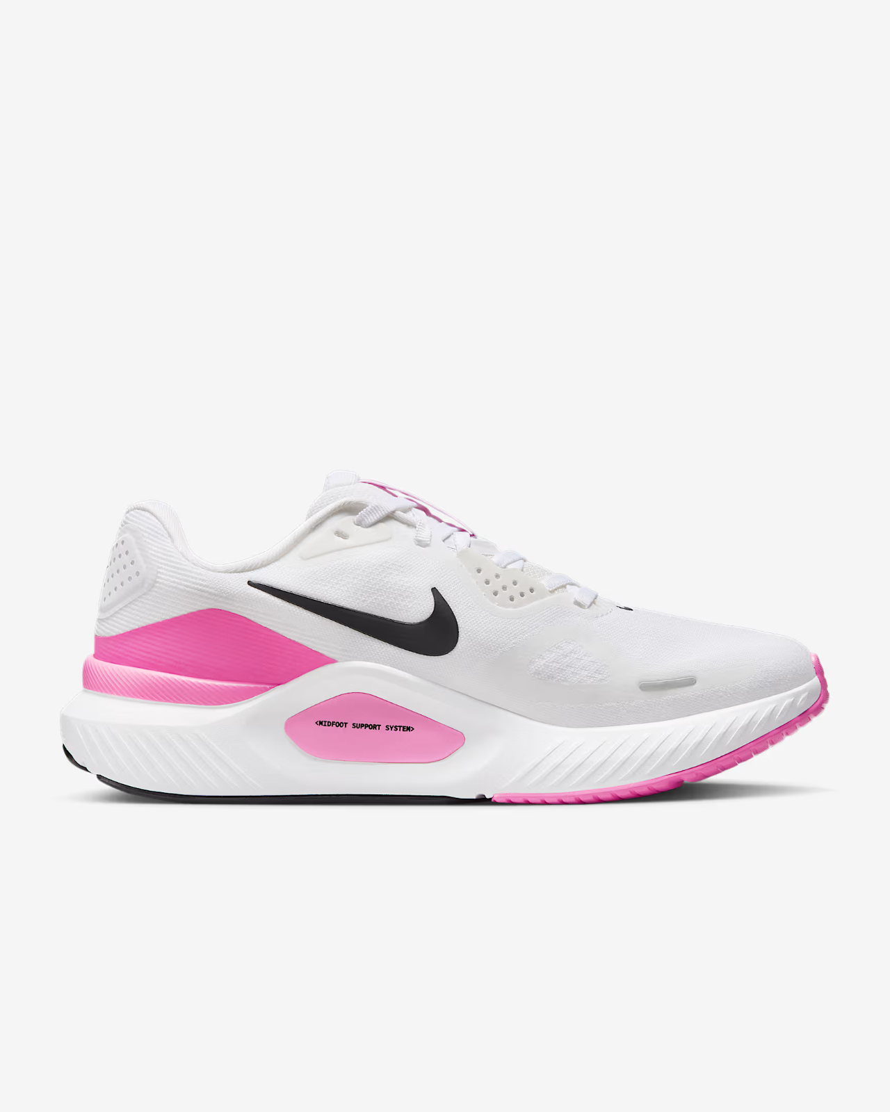 HJ1101-104 Nike  Structure 26 White Playful Pink Metallic Silver Black (Women's)