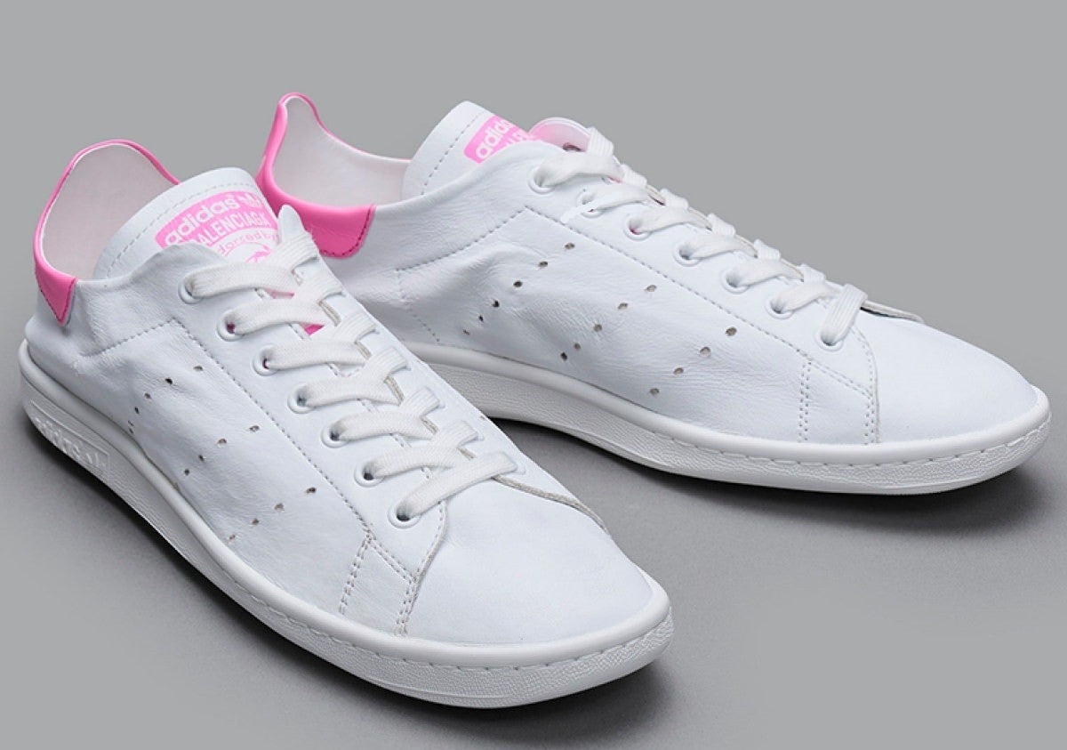 ID7566 BALENCIAGA Ã adidas Stan Smith "White/Pink Glow" (Women's)