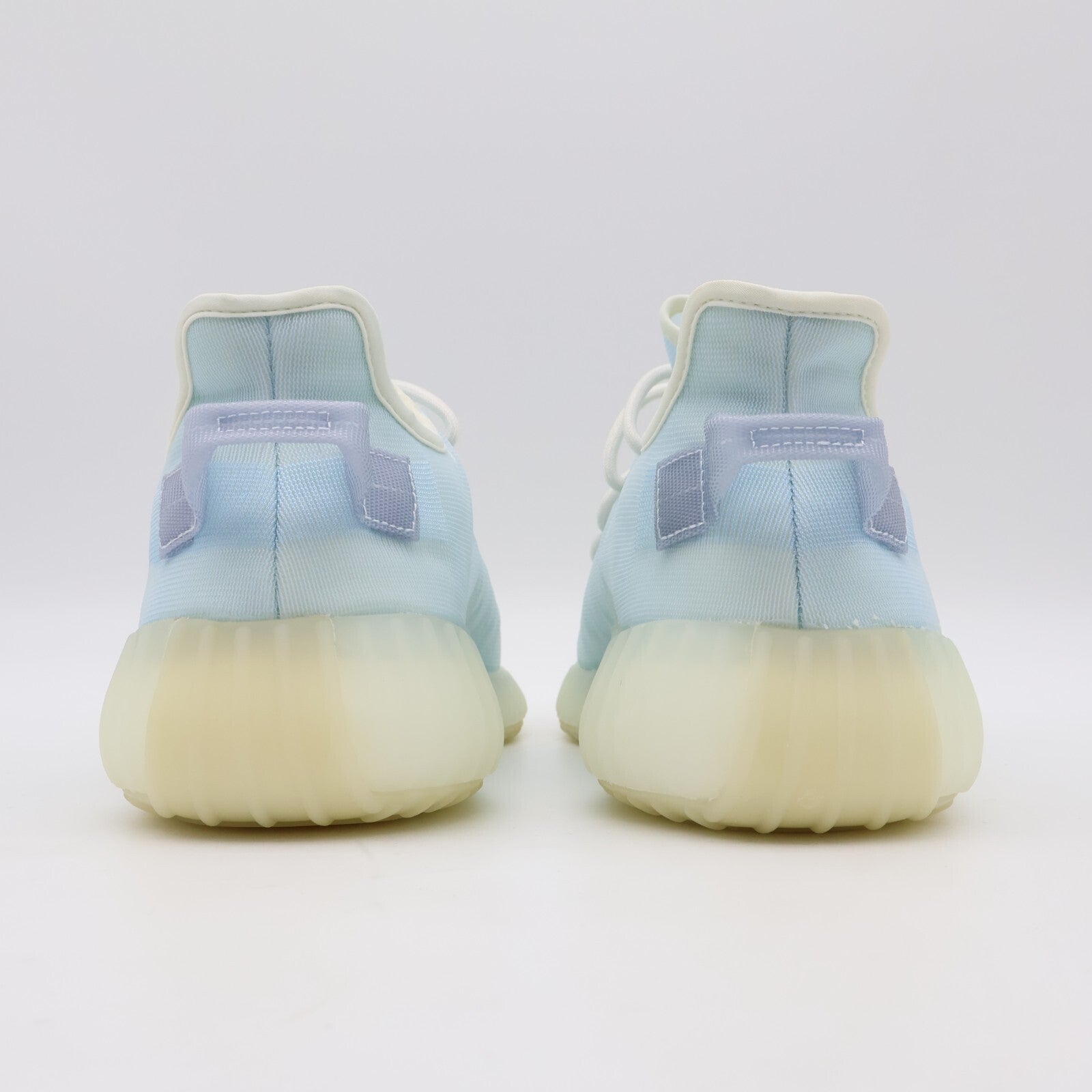 GW2869 Adidas Yeezy Boost 350 V2 Mono Ice Light Crystal Blue White Beige Aqua